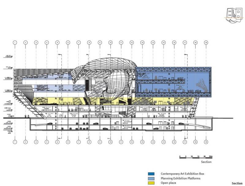 Hyperbolic-stainless-steel-facade-building-design-drawing