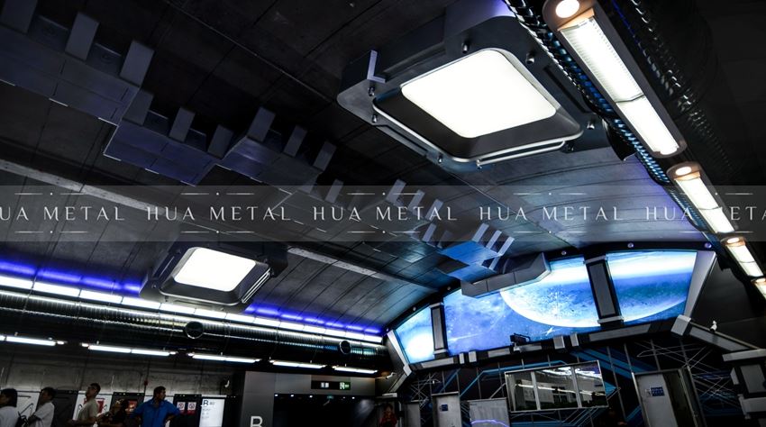 Coated Stainless Steel Sculpture in Changchun subway-1
