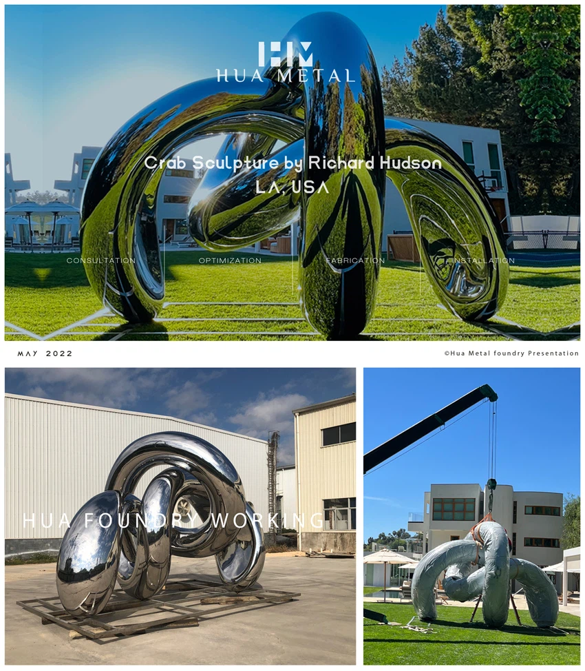 May-Stainless steel sculpture in LA from Richard Hudson May-Stainless steel sculpture in LA from Richard Hudson