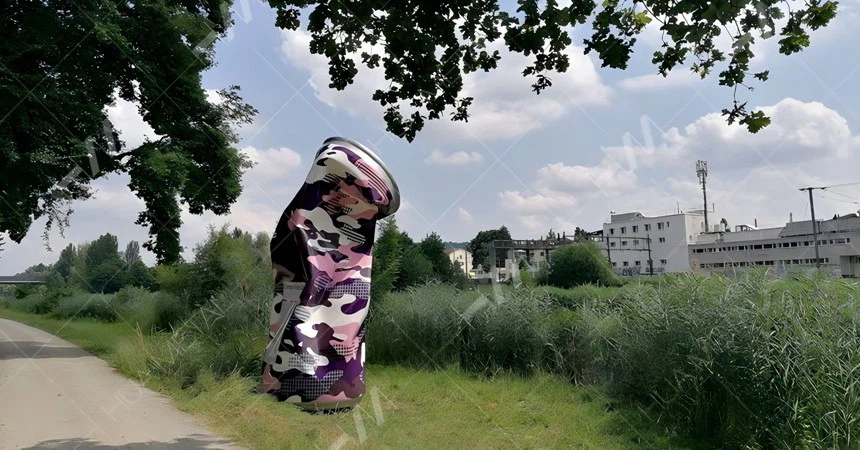 Painted aluminum Can sculpture-2 Painted aluminum Can sculpture-2