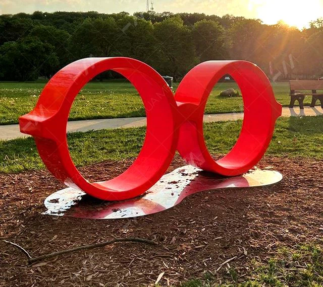 Red Glasses Memorial Sculpture