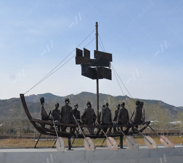 Bronze Casting Boat Sculptures