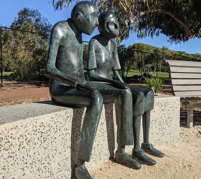 Custom Bronze Statue Together