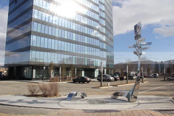 Sky Mirror Stainless Steel Sculpture