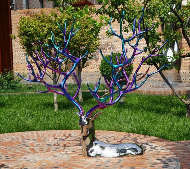 Plated Stainless Steel Sculpture