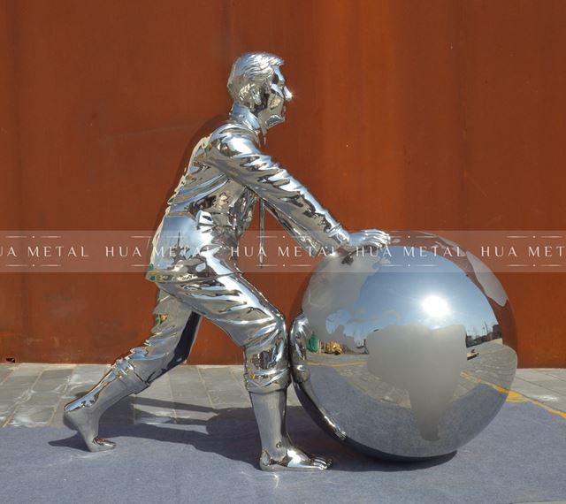 Casted Stainless Steel Statue