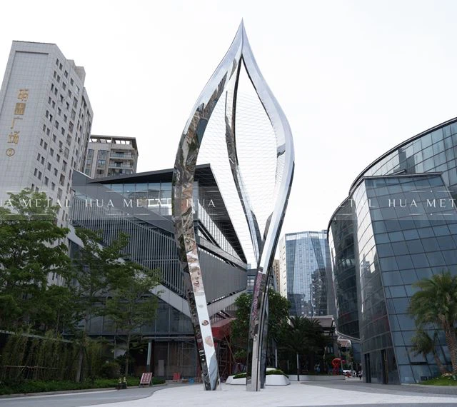 Stainless Steel Garden Sculpture