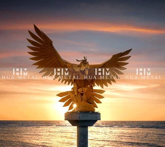 Painted Brass Sculpture