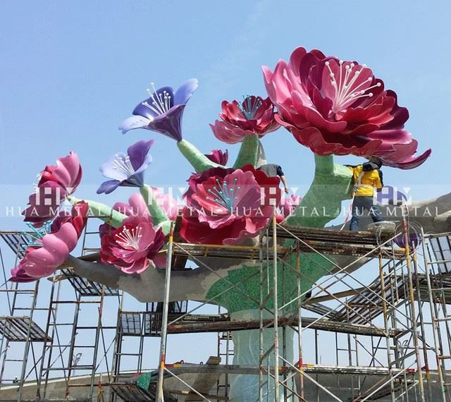 Stainless Steel Mosaic Tress Sculpture