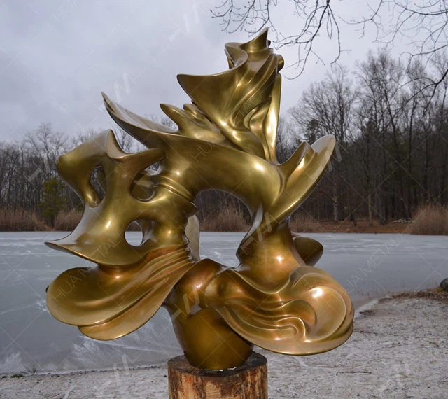 Custom Golden Bronze Sculpture