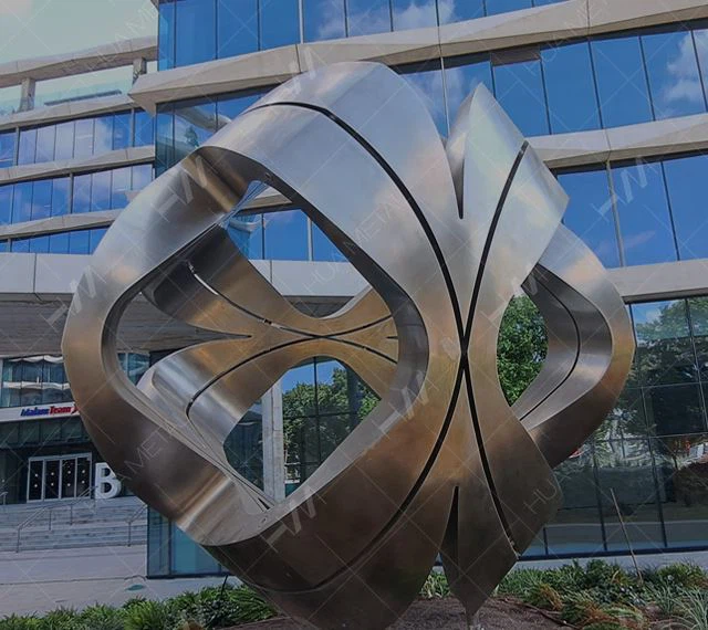 Custom stainless steel Sphere Sculpture 04